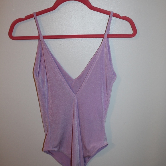 ZARA Strappy Purple Bodysuit - Picture 3 of 3